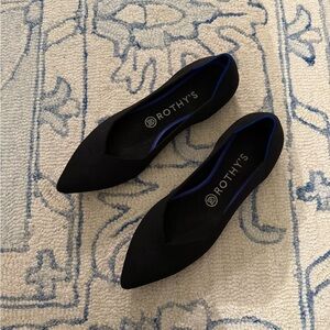 Rothy's Women's Black and Blue Flats